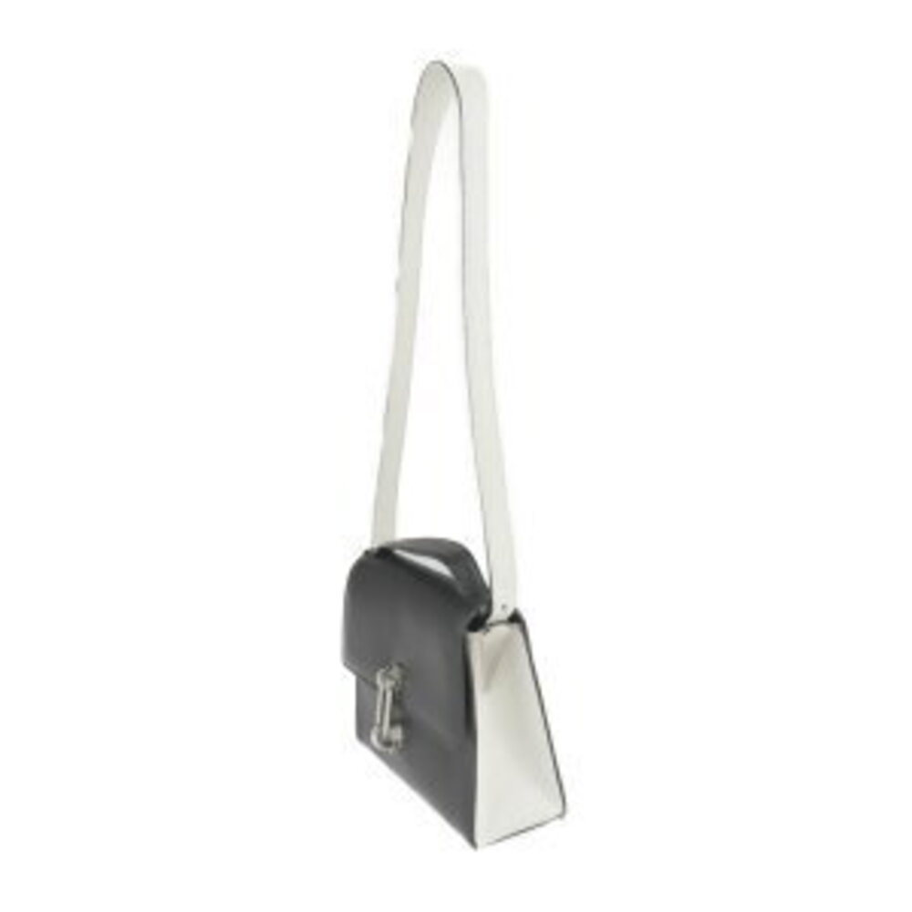 Balenciaga Maillon Handbag Trapeze Black Calfskin Bag Leather Shoulder White - Picture 1 of 9